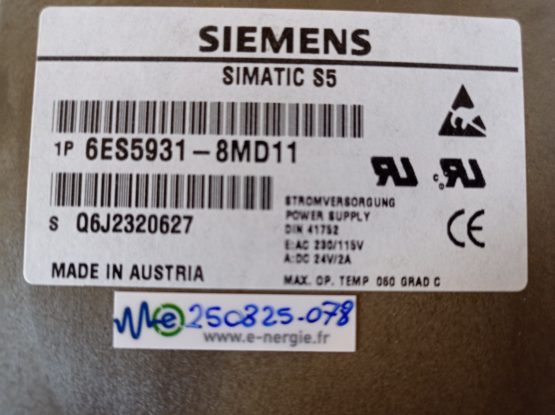Alimentation-SIEMENS-6ES5931-8MD11-1