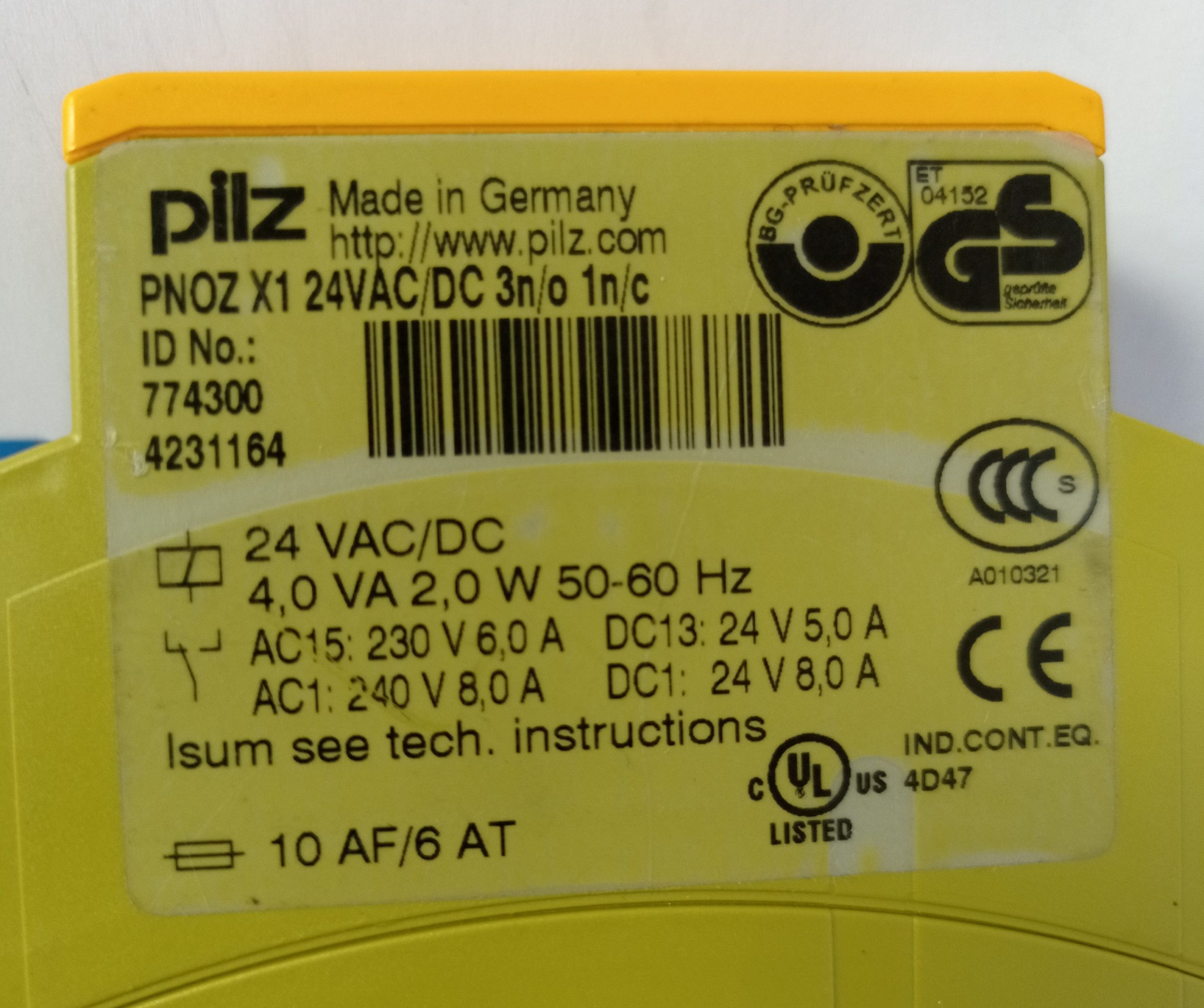 Relais-de-securite-PILZ-PNOZ-X1-ID-N°-774300-2