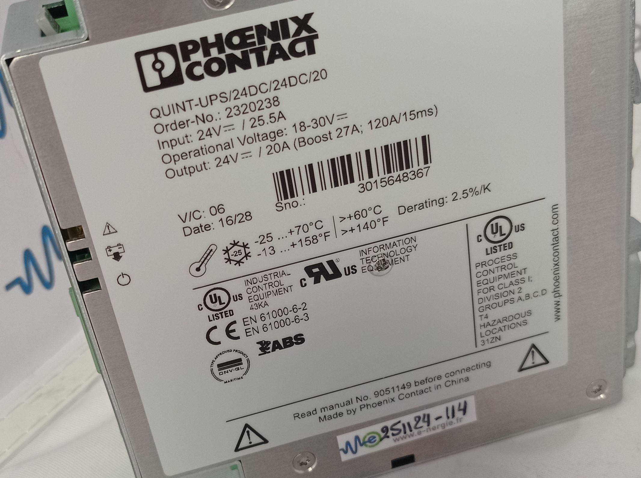 Alimentation-Secourue-PHOENIX-CONTACT-Quint-DC-UPS-24DC-2