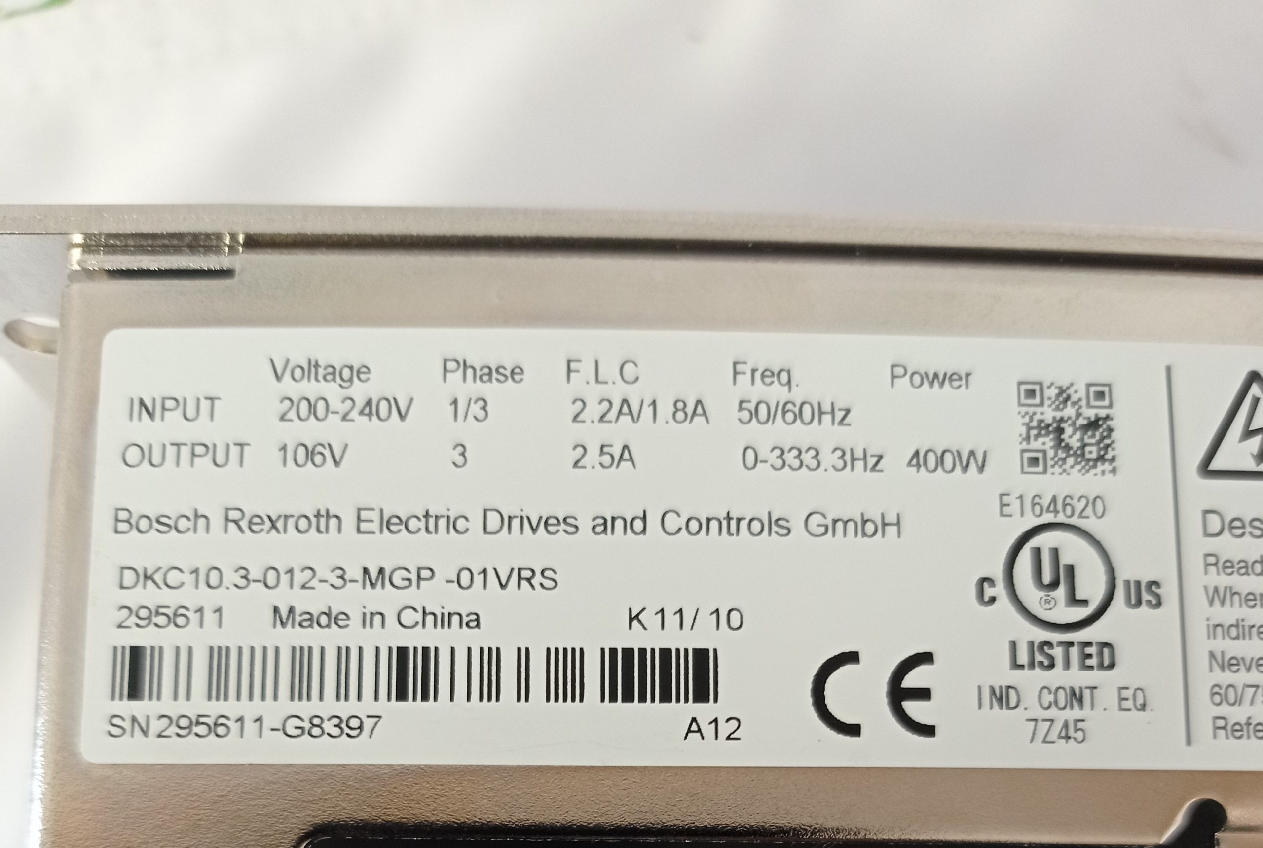 FICHE-PROD.-Variateur-REXROTH-DKC103-012-3-MGP-01VRS