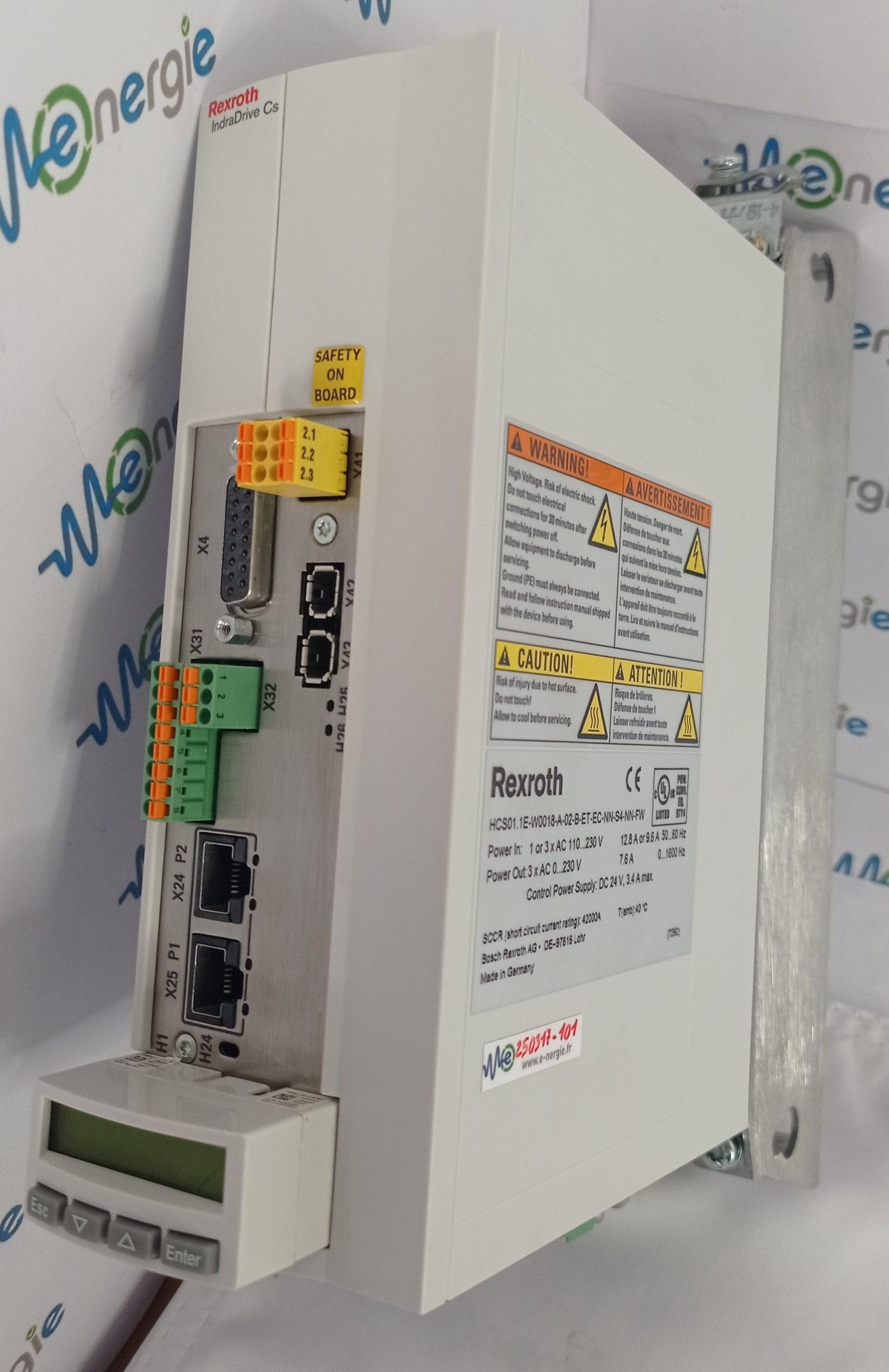 Variateur-IndraDrive-Cs-HCS01.1E-W0018-A-02-B-ET-EC-NN-S4-NN-FW-Rexroth-P.PROFIL