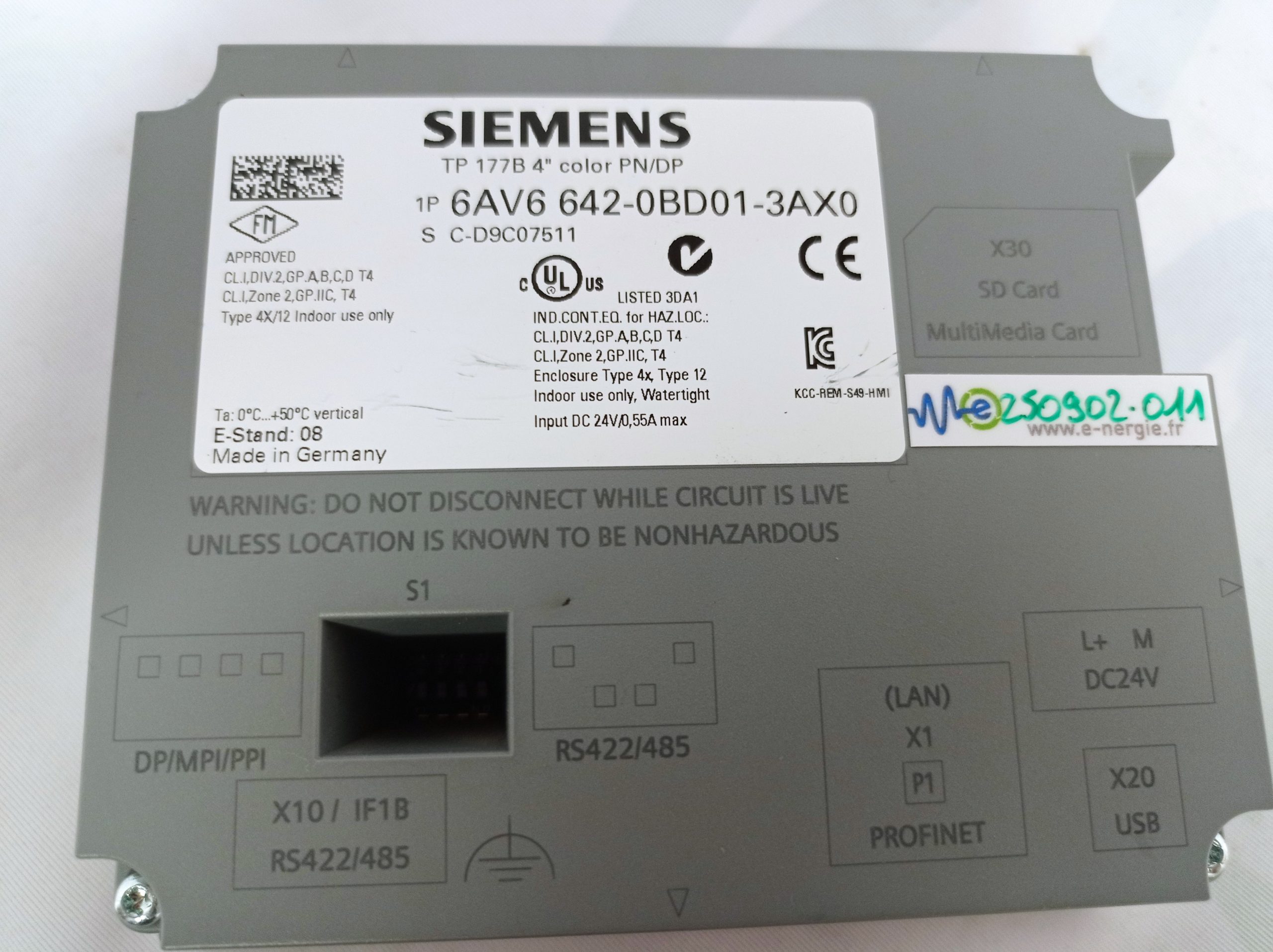 Ecran-SIEMENS-6AV6-642-0BD01-3AX0-1