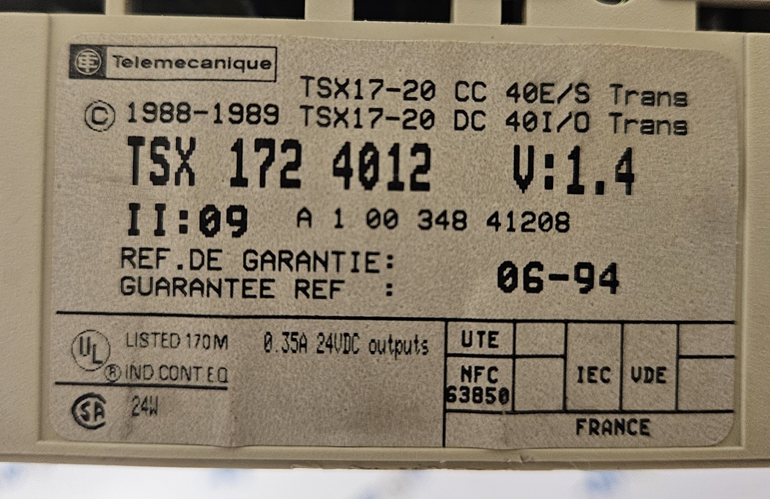 TSX17-24012-2