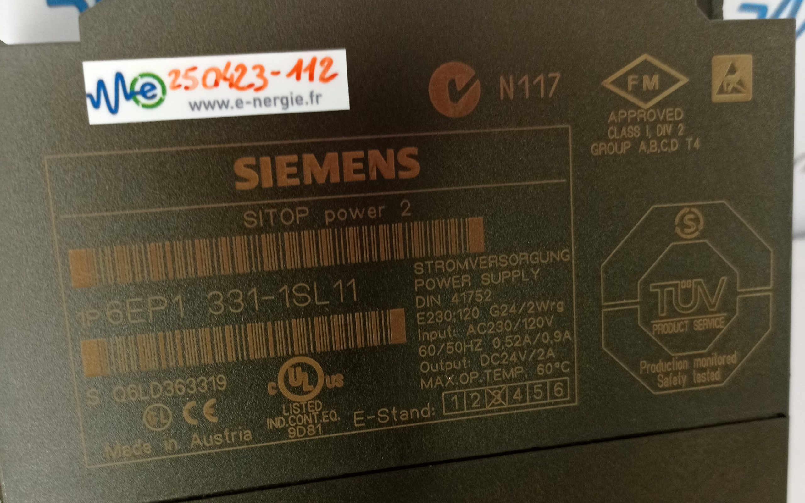 FICHE-PROD.-Alimentation-SITOP-power-2-6EP1-331-1SL11-SIEMENS